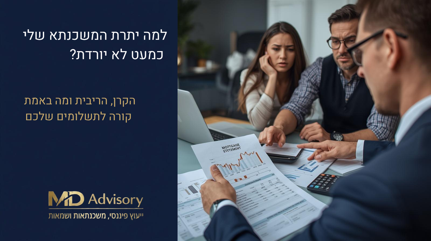 למה יתרת המשכנתא שלי כמעט לא יורדת?